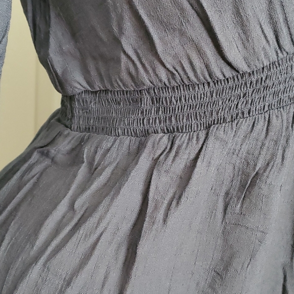 LAST ONE Spring 2021 Blue Lace V Neck Top - Picture 5 of 14